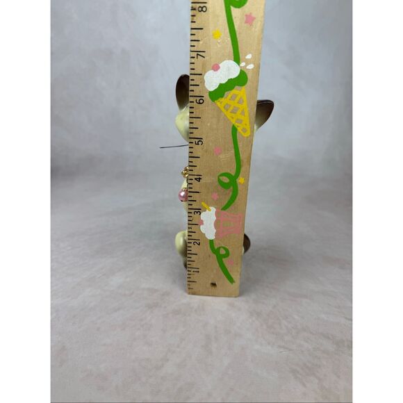 Vintage Siamese Cat Figurine 1970s Mod MCM Jeweled Eyes Ceramic Rare - Picture 7 of 8